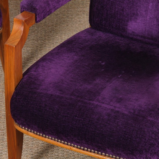 Image 1 of Coppia di poltrone in stile Jules Leleu, 1940