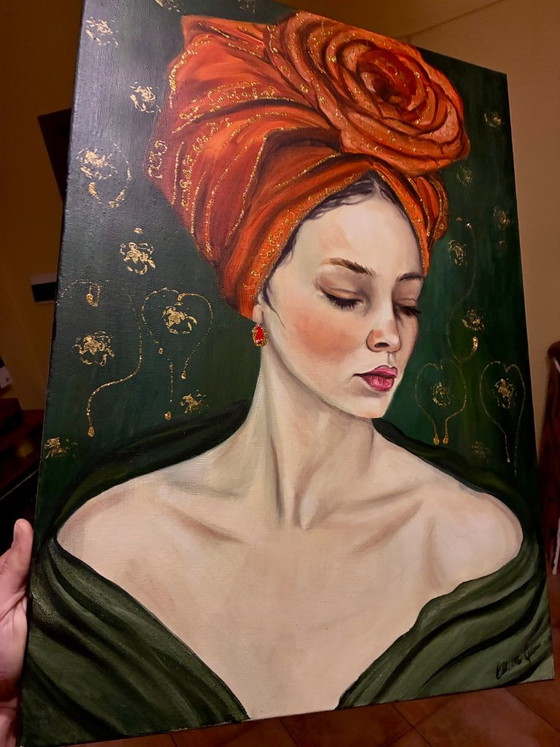 Walter Geraci- Crimson Crown – Paintings & Drawings, Canvas (photo 3 of 10)
