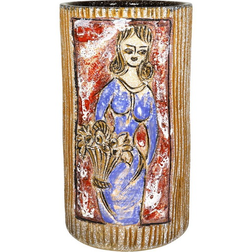 Vase en céramique vintage, 1950