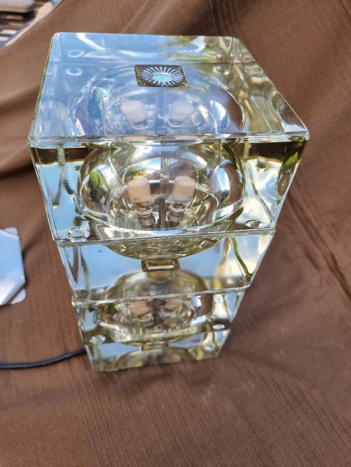 Lampe de table vintage "Cubosfera", par Alessandro Mendini. Italie 1968.