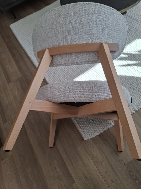 2 fauteuils Bologna van table du sud. – table du sud. fauteuil Bologna, Textiel, Hout (photo 4 of 6)