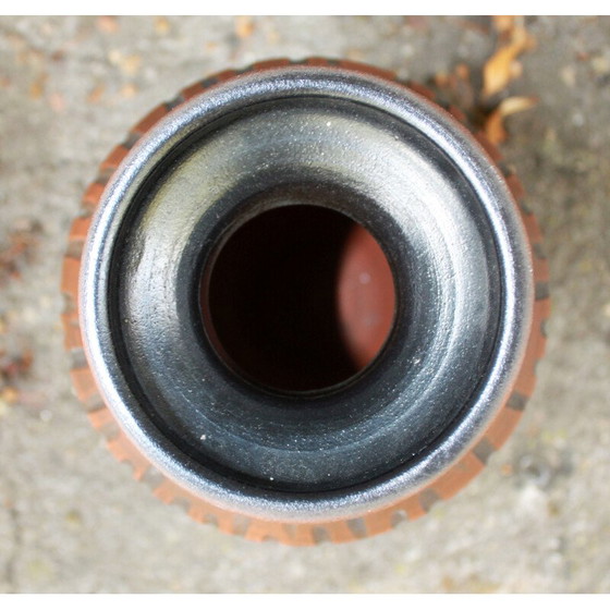 Image 1 of Vase vintage Ilkra Eldelkeramik, argile rouge, 1960