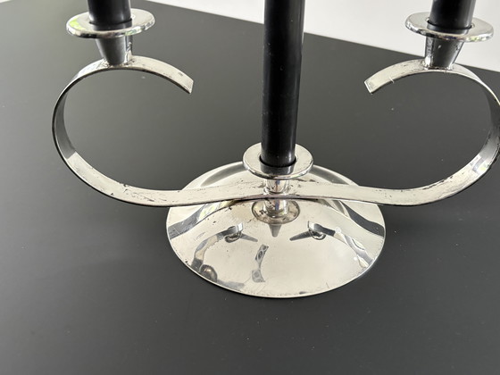 Image 1 of Vintage 1960s silver-plated candlestick, brand Sola