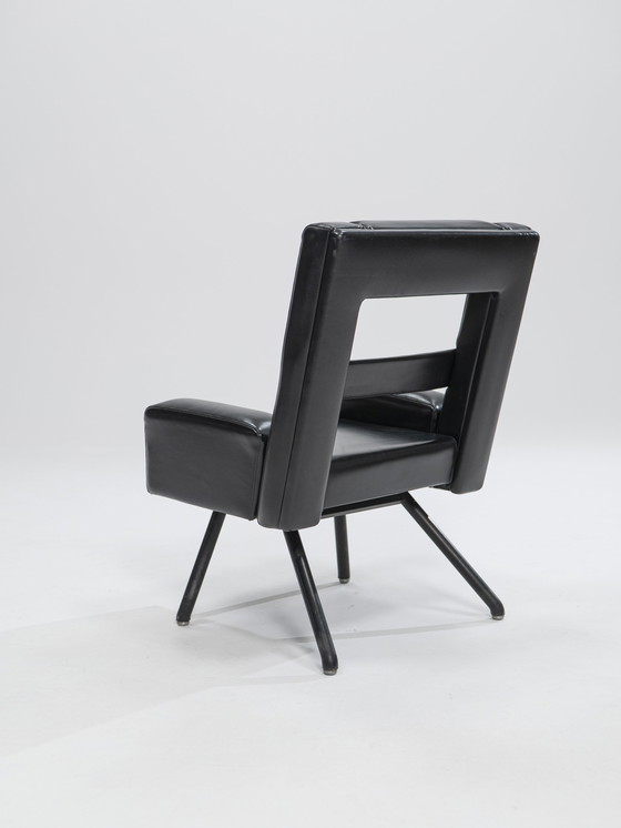 Image 1 of Leatherette Armchair Prototype, Italy, 1980s