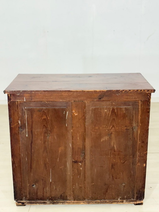 Image 1 of Zeer mooie Biedermeier ladekast, kastje, woonkamerkast, wastafel, circa 1900