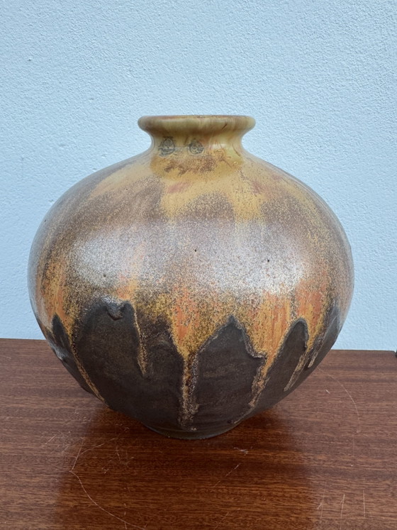 Grande Vaso Sfera Gres Fiammato Art Déco – Vasi, Ceramic (photo 13 of 14)