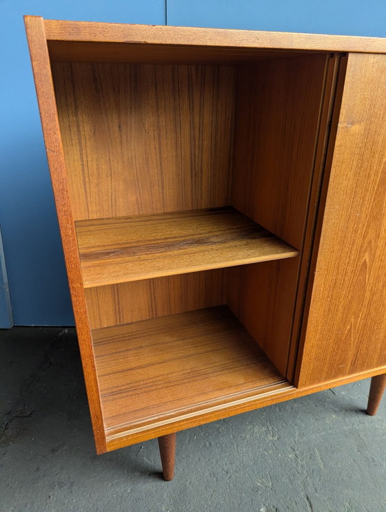 Libreria vintage in teak danese anni '60, Armadi contenitori, Legno, Marrone (foto 8 di 11)