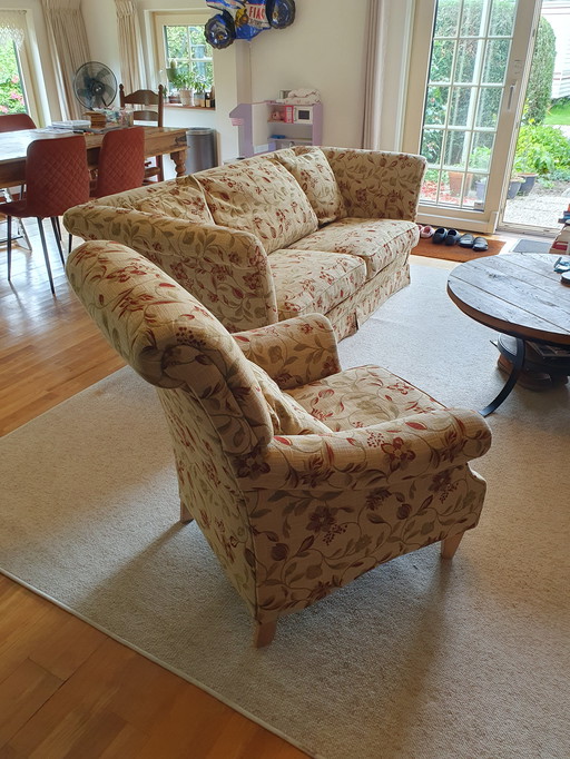 Canapé et fauteuil anglais classique