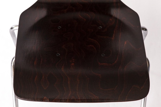 Image 1 of 6 Flötotto Pagwood Chairs – German Design Classic, 1970s, Chrome & Plywood