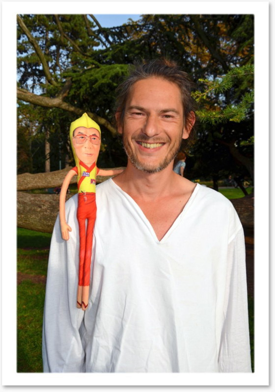 Image 1 of Dalai Lama Gift | Dalai Lama Decor | Dalai Lama Art Doll Collectible | Buddhist Home Decor