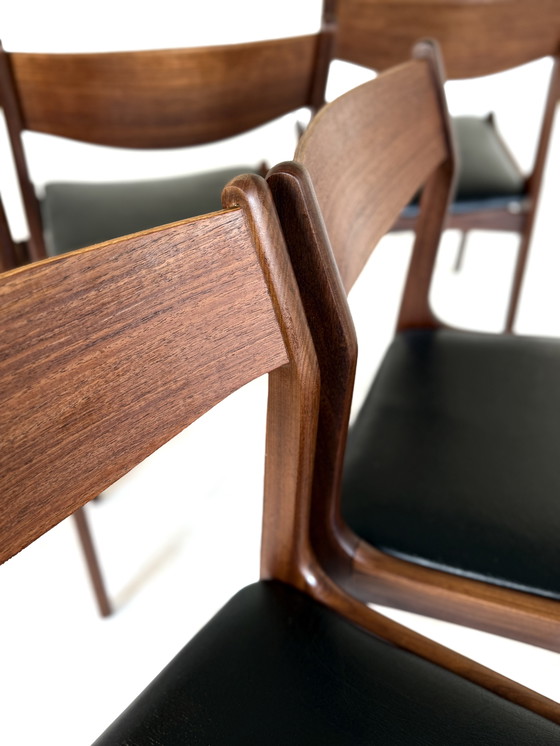 Image 1 of Set di 6 sedie danesi vintage anni '60