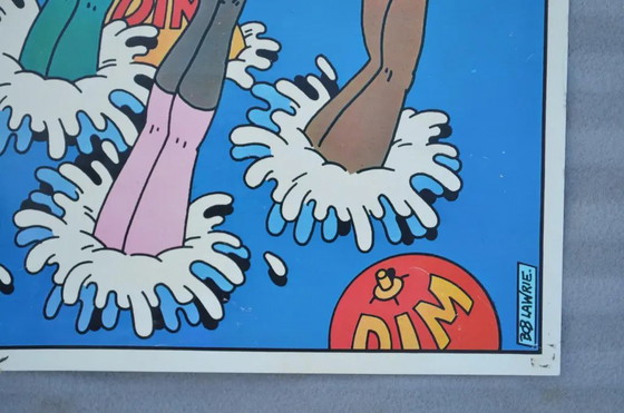 Jaren 70 Bob Lawrie voor Dim Franse Pop Art Mode Reclame Poster – Paper, Mid Century Modern (photo 2 of 8)