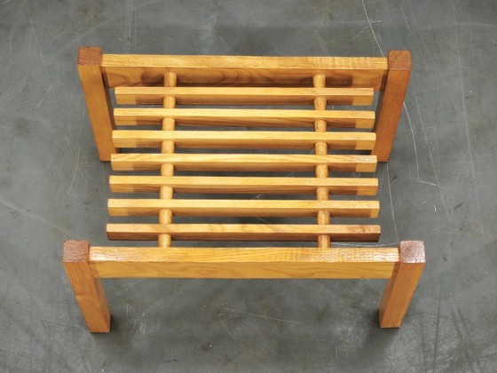 Mid-Century Ash Wood Plant Stand, Czechoslovakia, 1960s – Plant table (photo 8 of 9)