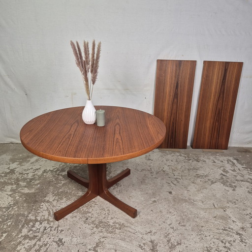 Table de salle à manger extensible en teck, design danois des années 1960