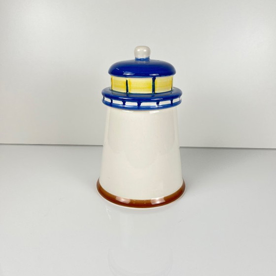 Image 1 of "Lighthouse" ceramic cookie jar / box