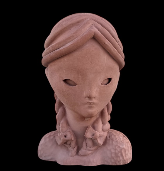 Image 1 of Statuetta in terracotta in piedi - Italia circa 1950 - Superba