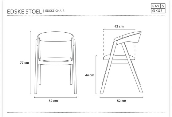 8 chaises de salle à manger Sav&Økse – Wood (photo 9 of 10)