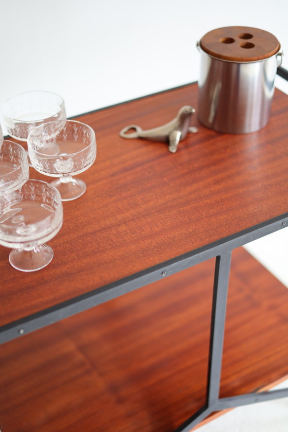Carrello bar scandinavo vintage, anni '50/'60 – Carrelli bar, Wood, Metal (photo 3 of 5)