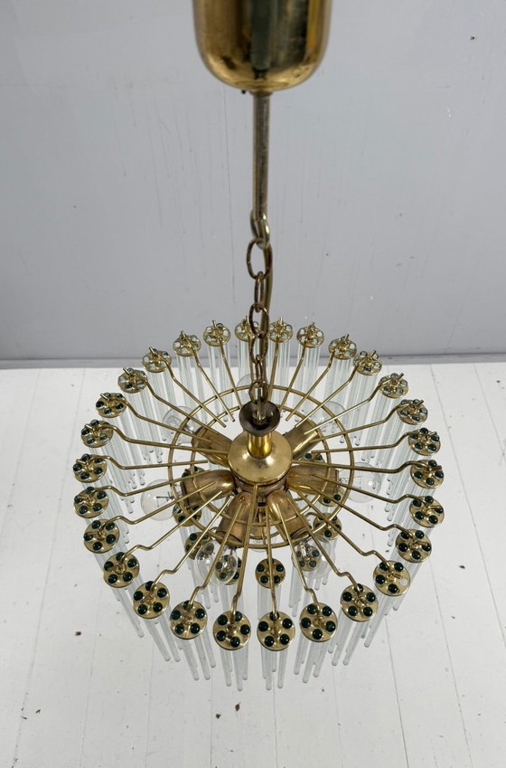Image 1 of Mid-century chandelier/ceiling lamp by Gaetano Sciolari, Murano, Italy, 1970s.