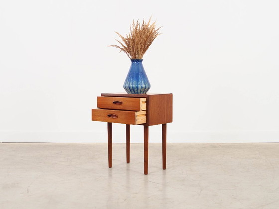 Image 1 of Teak bedside table, Danish design, 1970s, made in Denmark