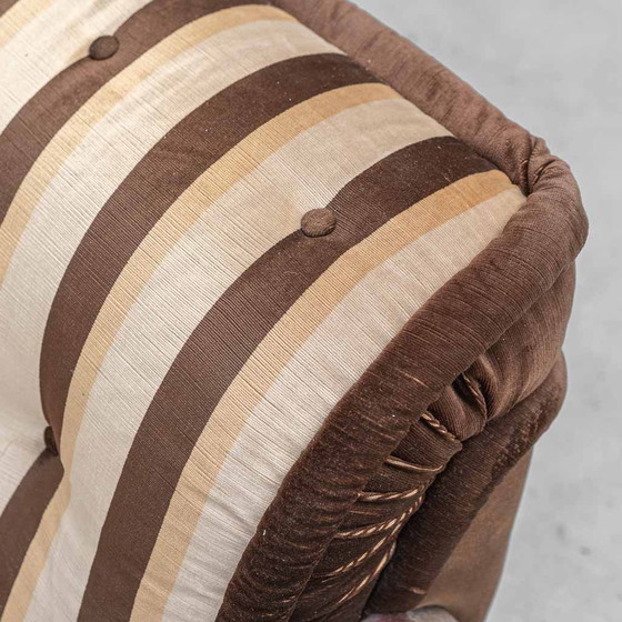 Poltrona vintage Malga in tessuto a righe – Design anni '70 – Poltrone, Wood, Metal (photo 5 of 9)