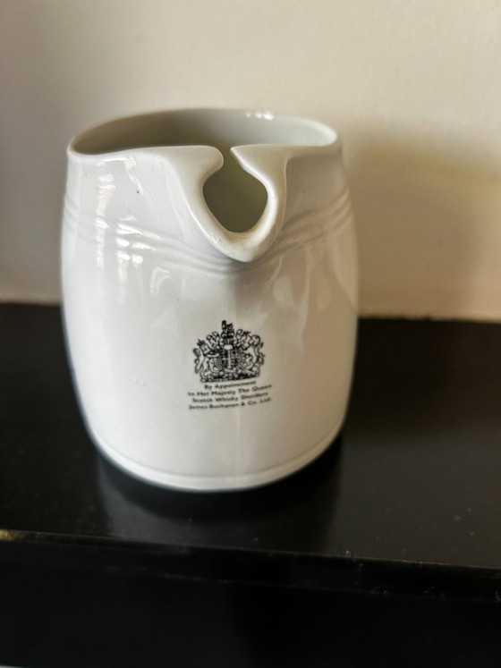 Image 1 of Brocca d'acqua vintage in ceramica bianca e nera