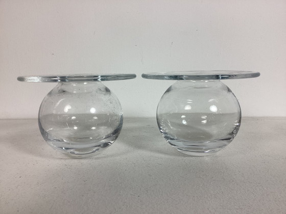 Image 1 of 2 x Vase Saturne en verre Nanny Still années 60