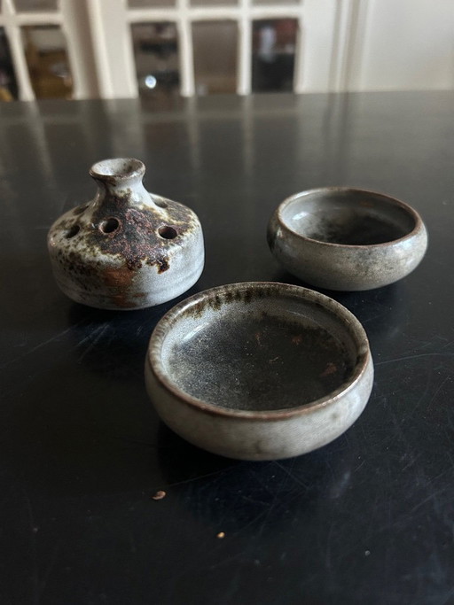 3 ceramics by Thierry and Chantal Robert