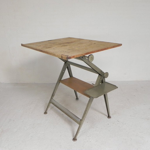 Drawing Board Reply von Wim Rietveld und Friso Kramer für Ahrend De Cirkel, 1959 – bureau, Wood, Iron
