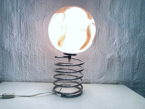 Image 1 of Lámpara de mesa en espiral de los años 70.