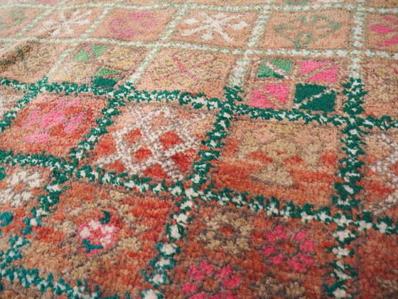 Image 1 of Seltener marokkanischer Zamour-Teppich „Violeta“ | Handgewebter Berberteppich | 264 × 190 cm