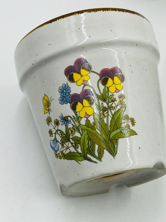 Image 1 of 4 vasi da fiori vintage in ceramica