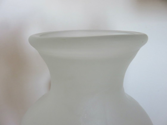 Image 1 of Vase "with grapes" made in Italy, frosted glass, 1960