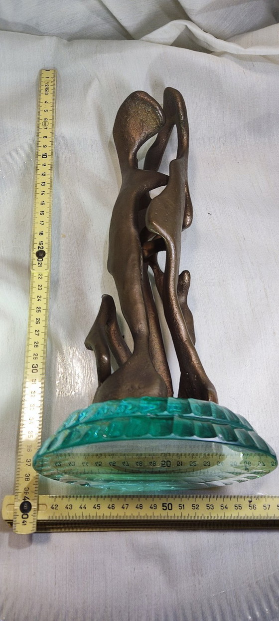 Image 1 of Abstract Bronze Sculpture "Family"