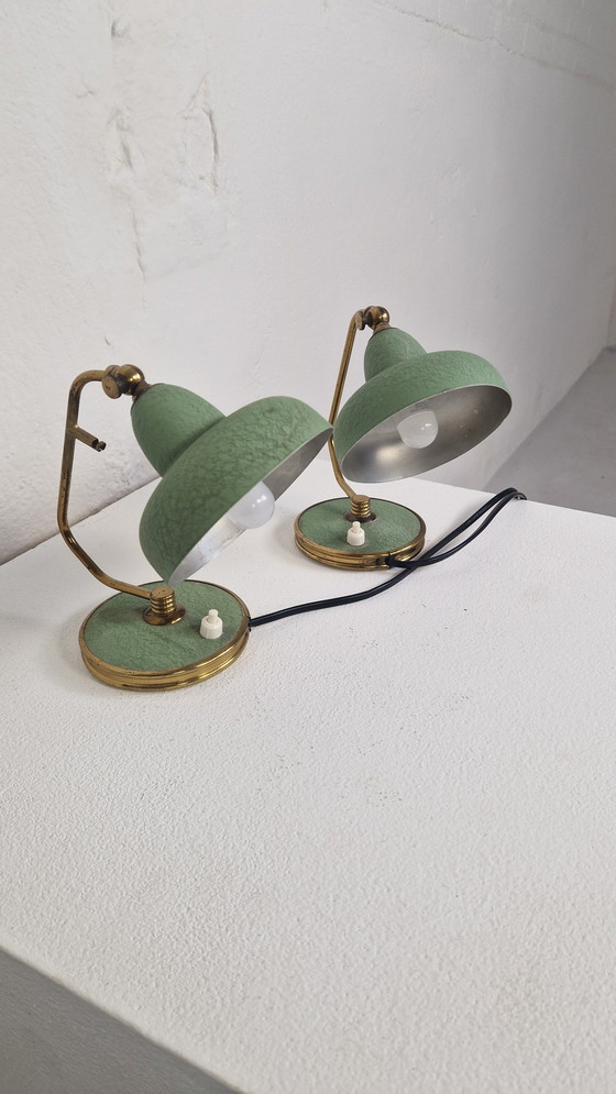 Image 1 of 2 lámparas de mesilla de noche de los años 50 realmente geniales