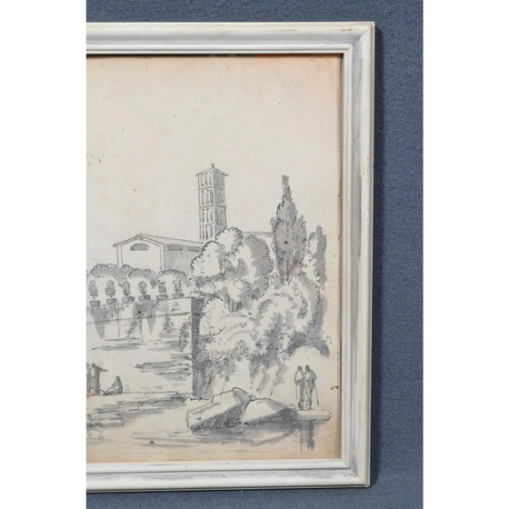 Frühes 19. Jahrhundert Constant Bourgeois Du Castelet (1767–1841) Paar Tuschezeichnungen — Ansichten von (photo 14 of 17)