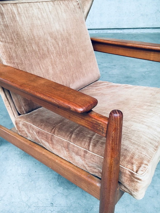 Image 1 of Set di poltrone con schienale ad ala in stile scandinavo di metà secolo, Danimarca, anni '60