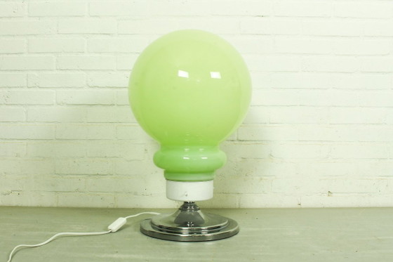 Image 1 of Grande lampe de table en verre de Murano de style futuriste italien (57 cm)