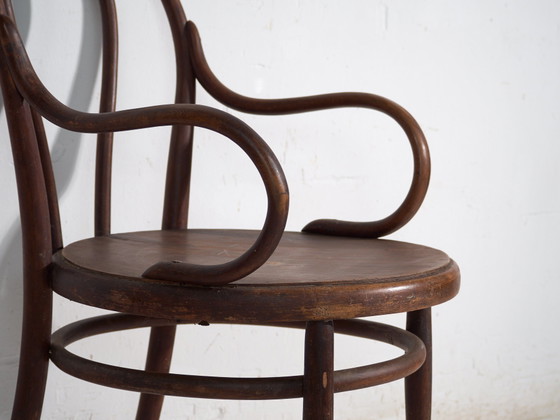 Antique bentwood Thonet armchair – Central Europe, circa 1900 – Metal (photo 22 of 40)