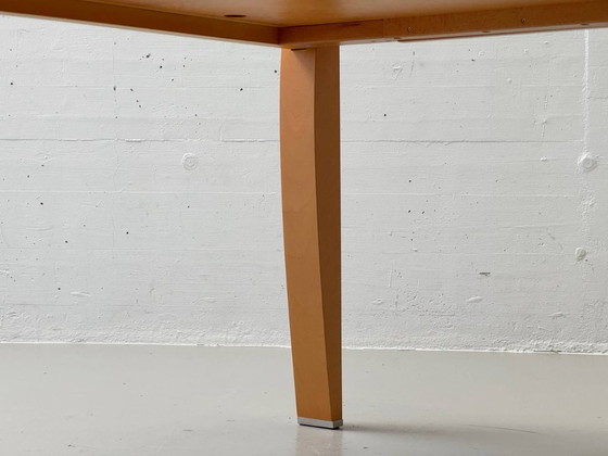 Image 1 of Extendable designer dining table by Chi Wing Lo for Giorgetti, Italy, 1990s