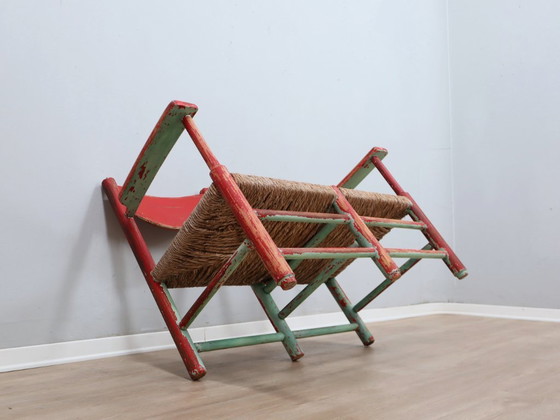 Image 1 of 1930s Italian rustic wooden country chic bench