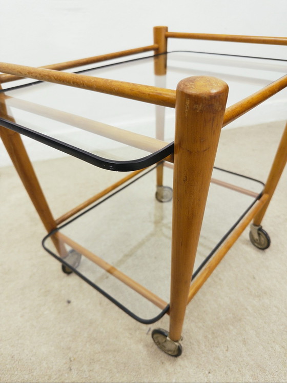 Coja Servierwagen, Glas, Holz, Braun (Foto 6 von 7)