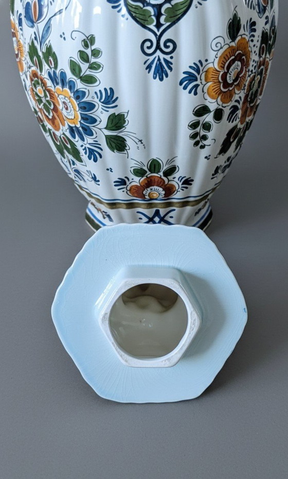 Image 1 of Set di 3 vasi Delftware – Polychroom Holland – Fatti a mano