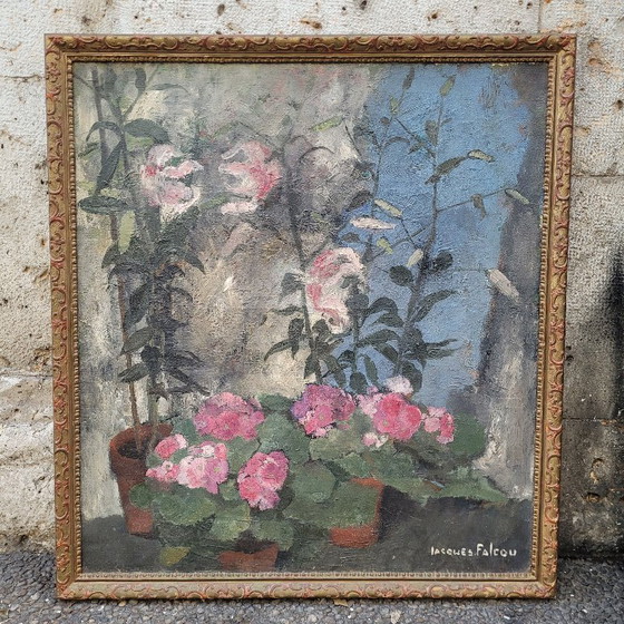 Image 1 of “Flores otoñales” Jacques Falcou, s. XX – Francia