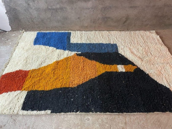 Image 1 of Traditioneel Berber gangtapijt met kleurrijke patronen, 140/260 cm