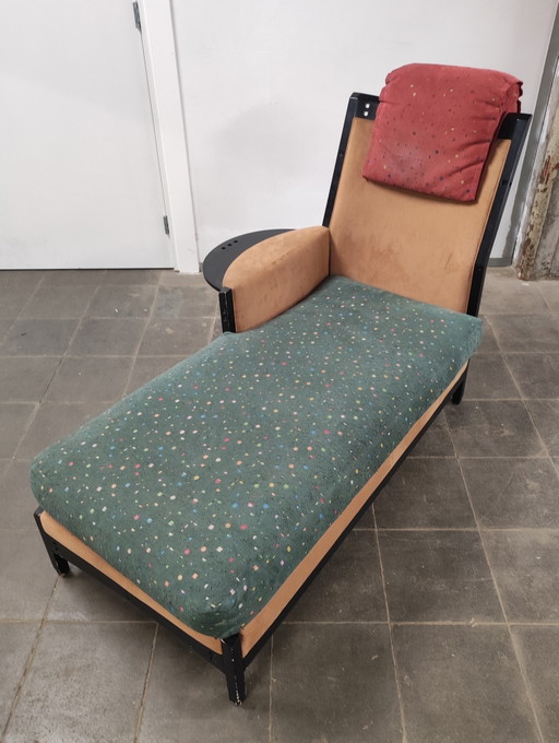 Rare Giorgetti Gallery Chaise Longue – chaises longue, Textile, Wood (photo 2 of 6)