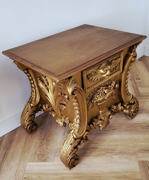 Mueble barroco dorado estilo Luis XV