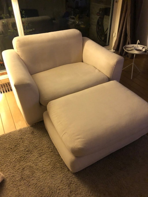 Love Seat Fauteuil Met Hocker (Young/Gelderland/Jan Des Bouvrie)