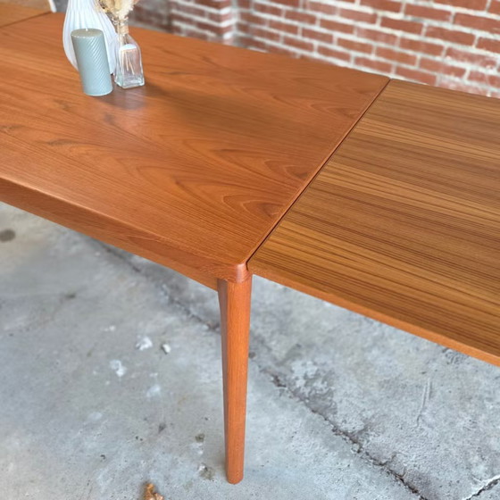 Henning Kjaernulf, Vejle Denmark, vintage 60s table, Dining tables, Wood, Brown, Scandinavian (photo 4 of 18)