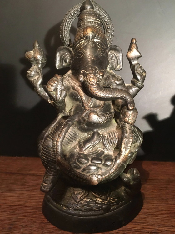 Bronze Ganesh Statue, Indien – Bildhauerei (photo 2 of 9)